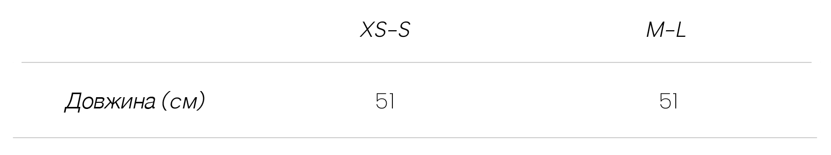 Measurements укр Sierra Top